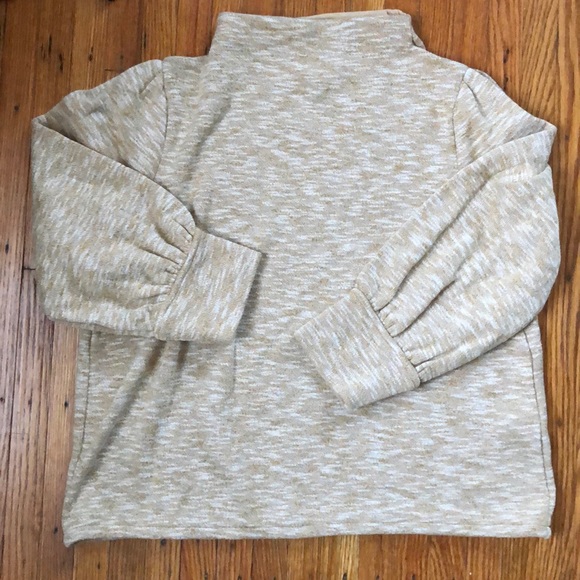 Madewell Gathered-Sleeve Mockneck Top - Picture 4 of 6